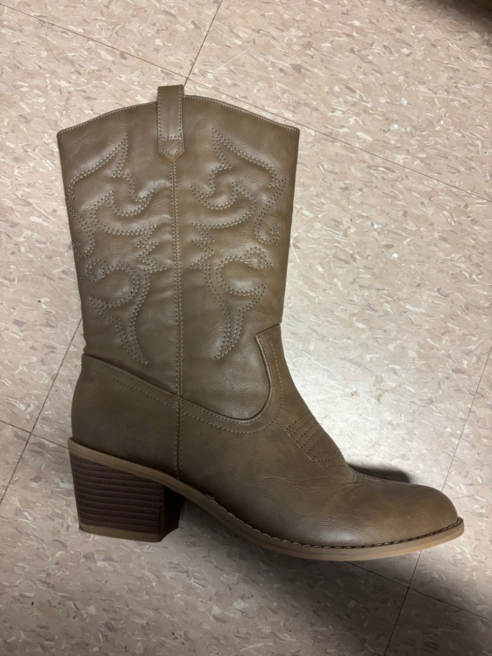Western Cowboy Embroidered Boho Boots Brown Women’s Size 9 - Picture 6 of 10